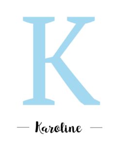 Letter poster, simple