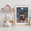 Forest kid birth poster